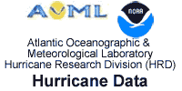 NOAA Atlantic Oceanographic & Meteorological Laboratory (AOML) Hurricane Research Division (HRD): Hurricane Data logo